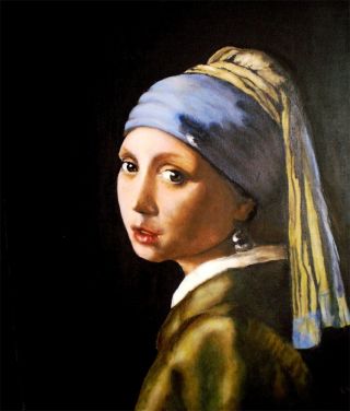 Vermeer lány gyöngy fülbevalóval